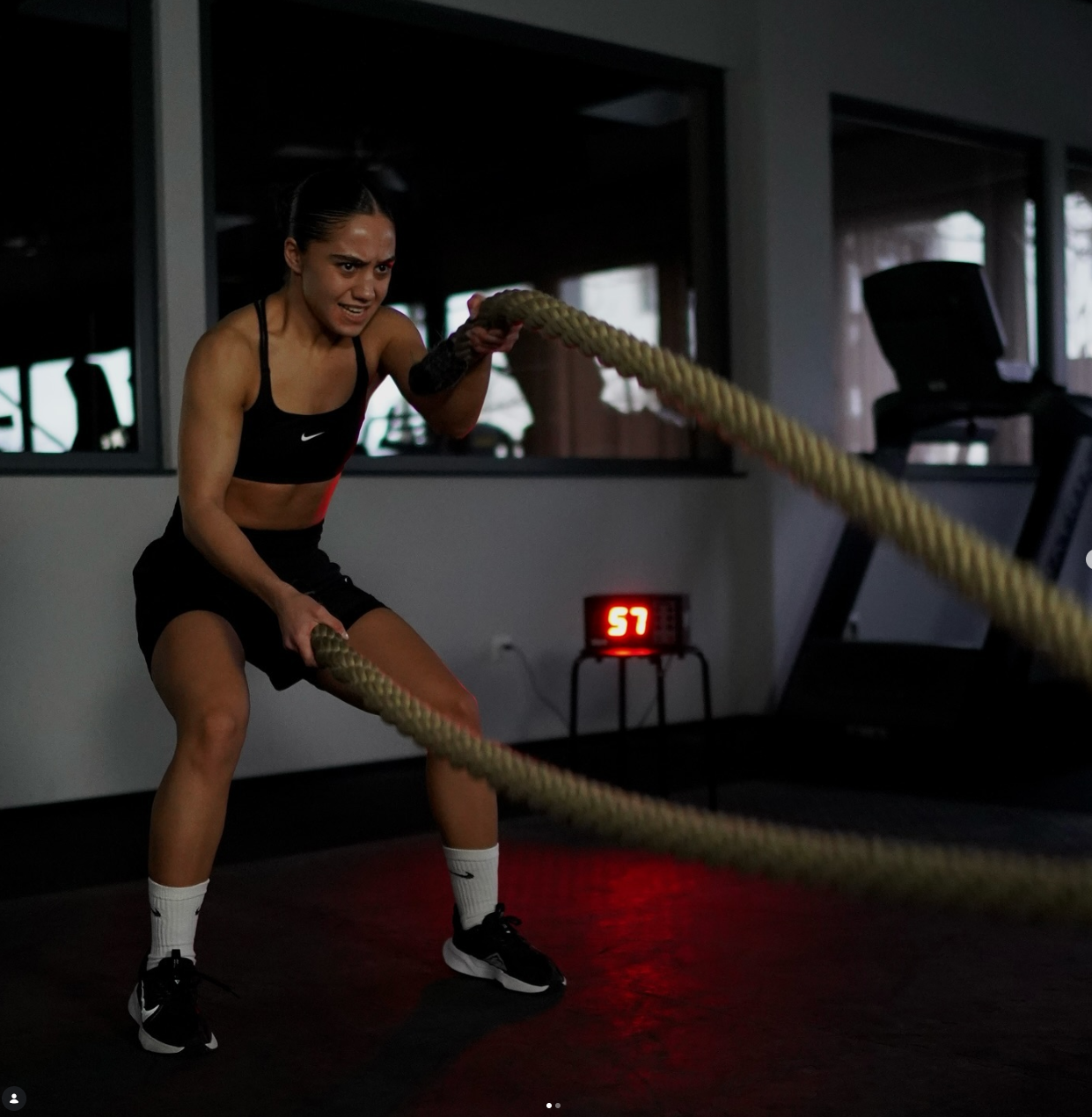 Meryem Sarah Binbir beim Training in der Sportschule Firat Arslan